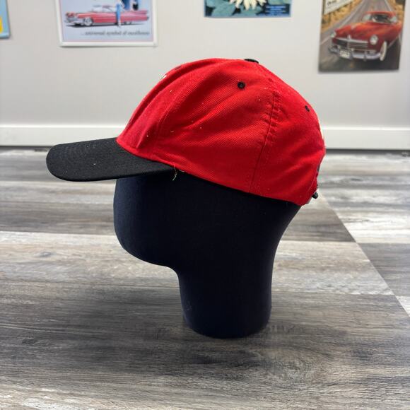 Vintage 90s Wisconsin Badgers Rose Bowl 1994 Red OS Nutmeg Big Ten Champions Hat - Picture 2 of 6